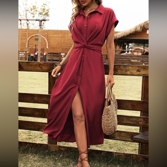 Classic button front dress - Picture 2 of 16